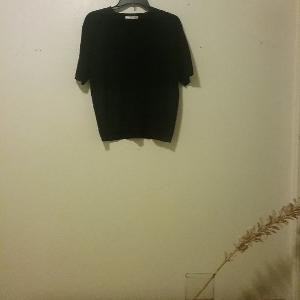 Vintage Pendleton Black 100% Cotton Cable Knit Sweater - Picture 13 of 13